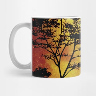 SUNSET TREES Pop Art Mug